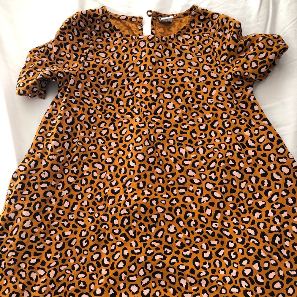 Cheetah print toddler dress